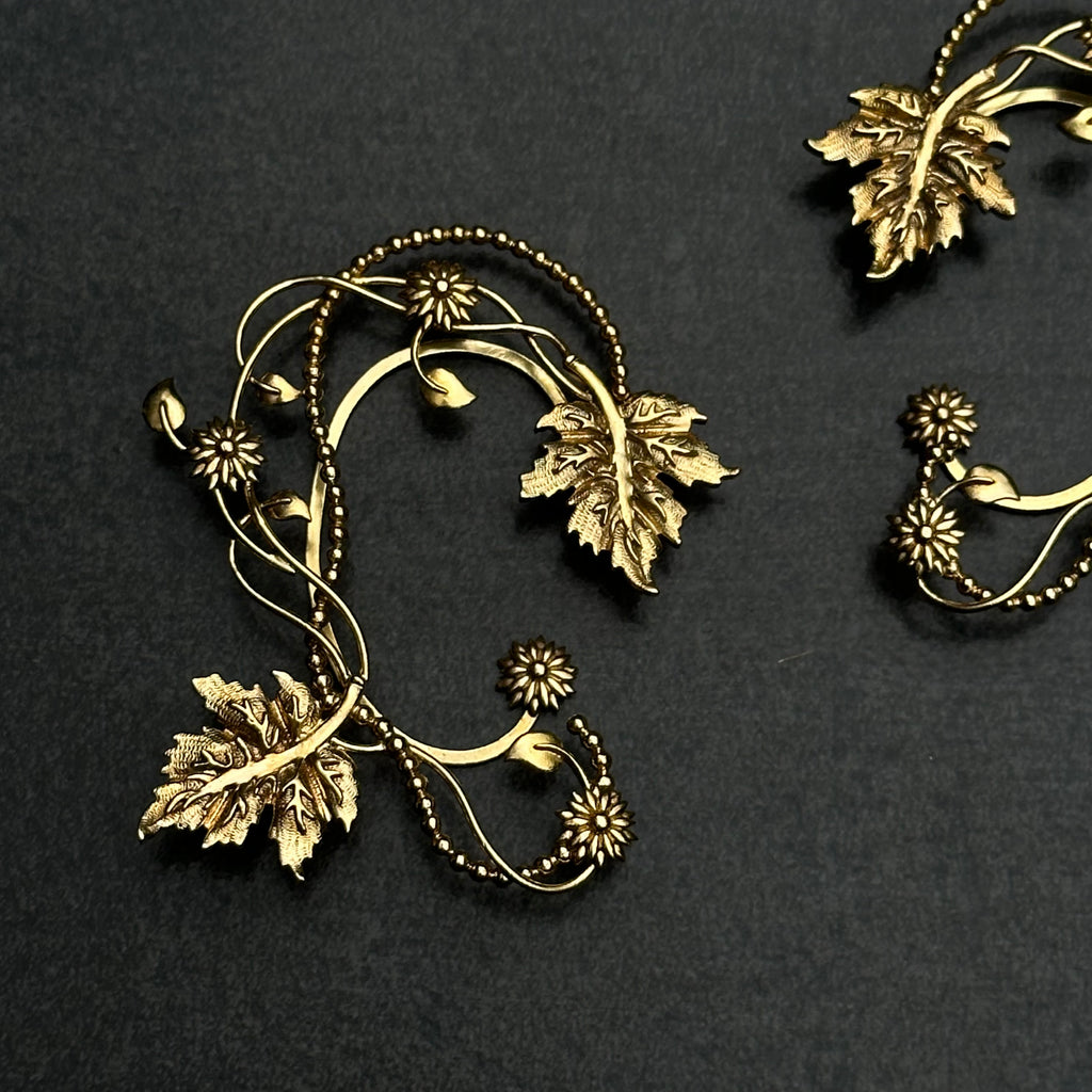 Autumn Vine Earcuffs