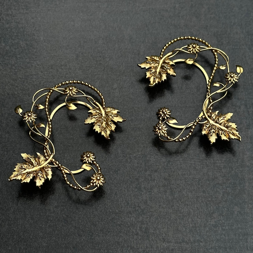 Autumn Vine Earcuffs