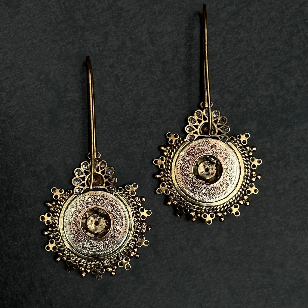 British India Medallion Earrings