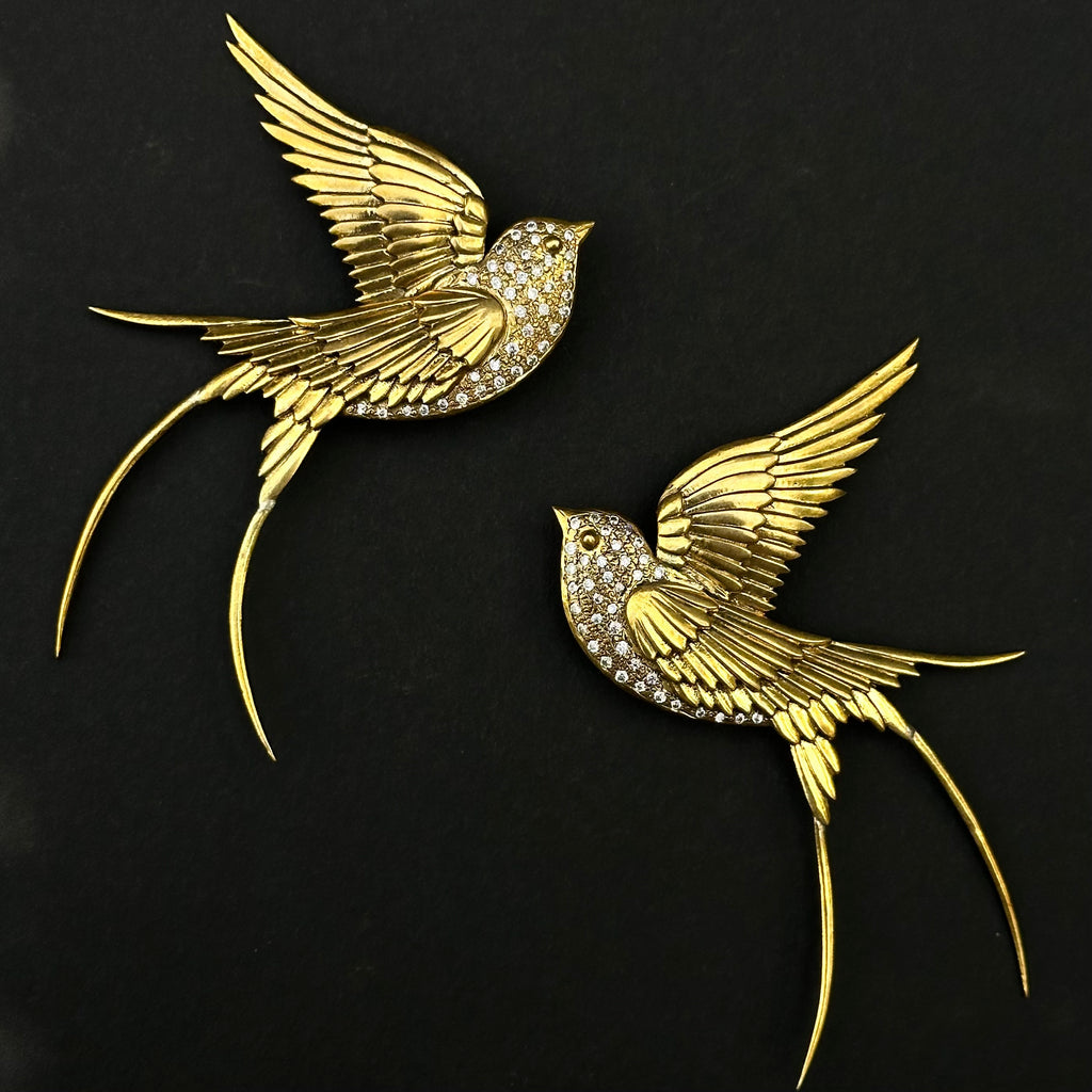 Two Wings of the same sky - Brooches