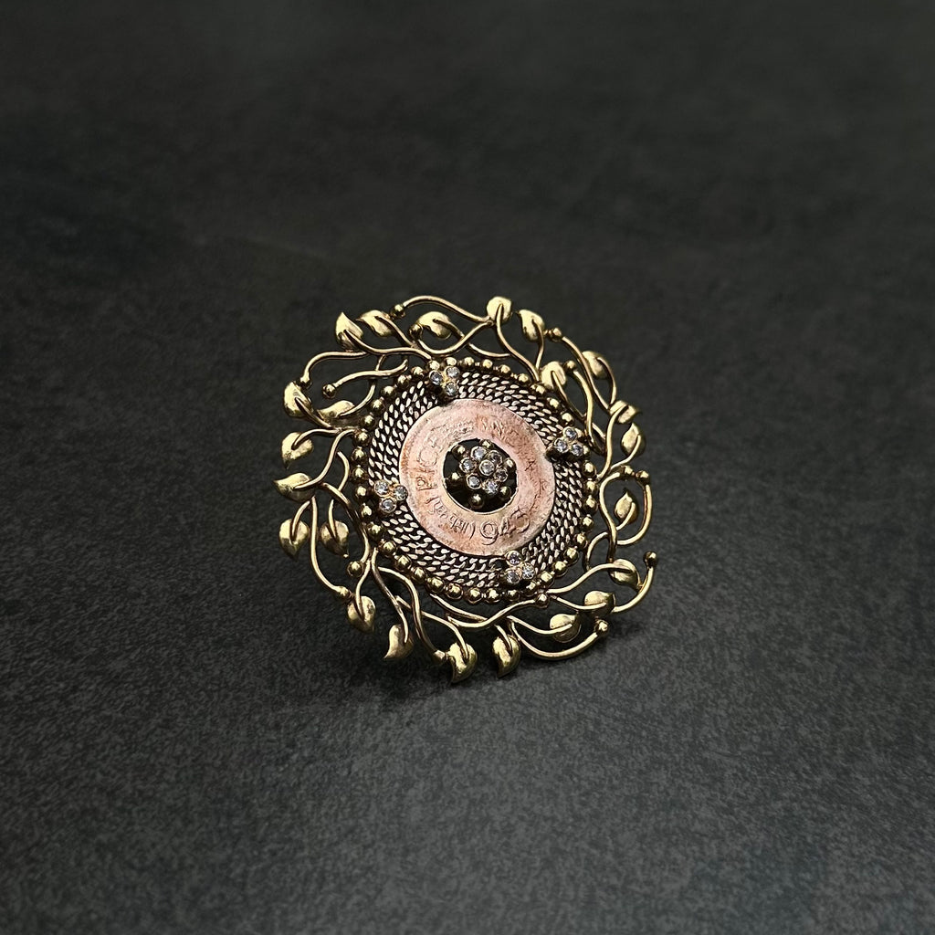 British India coin ring