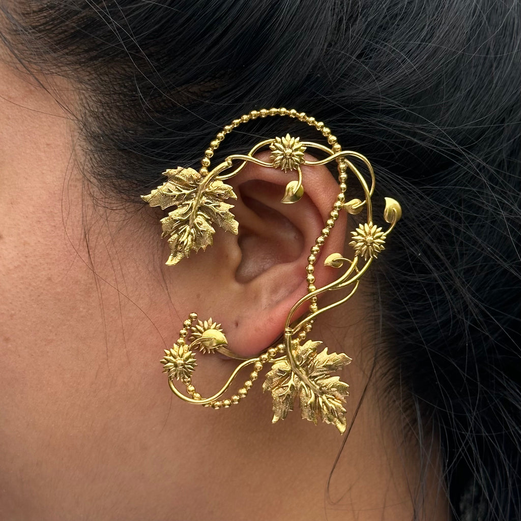 Autumn Vine Earcuffs