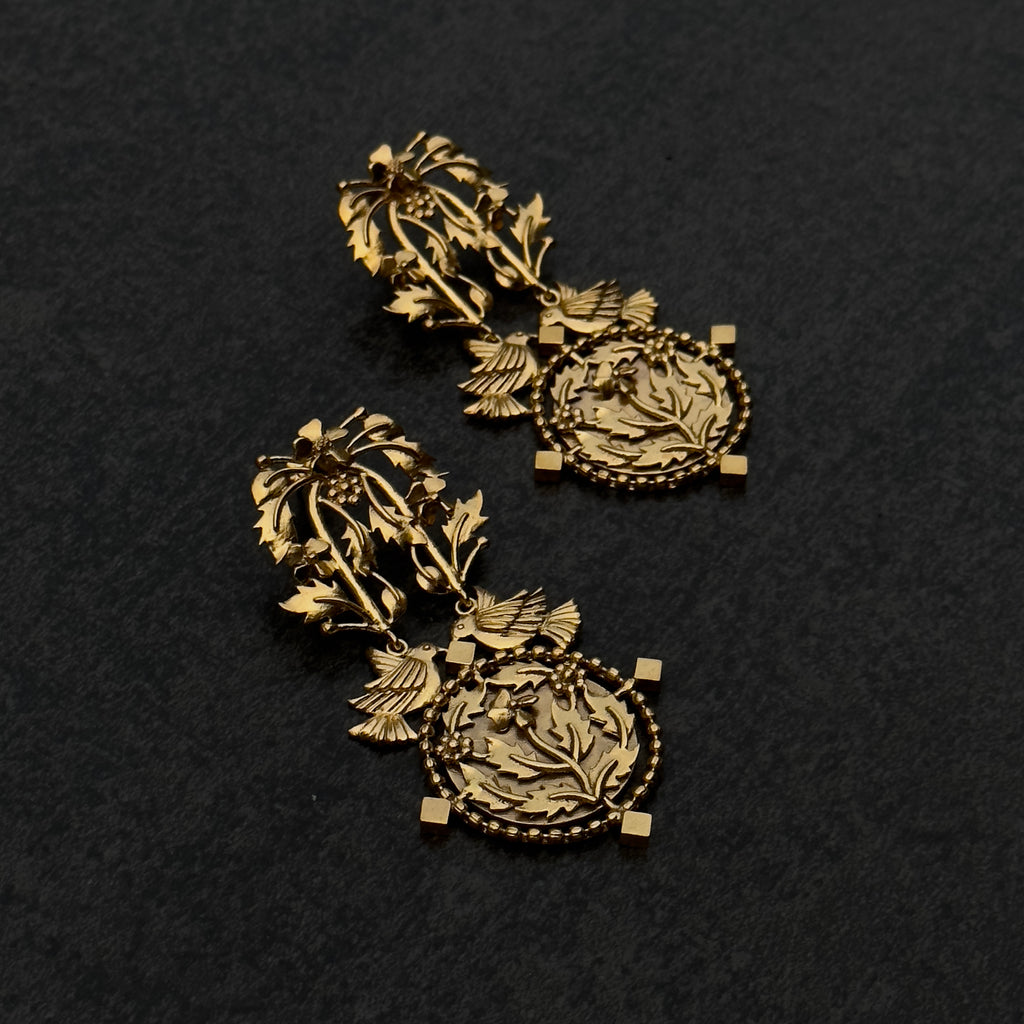 Floral Medallion Earrings