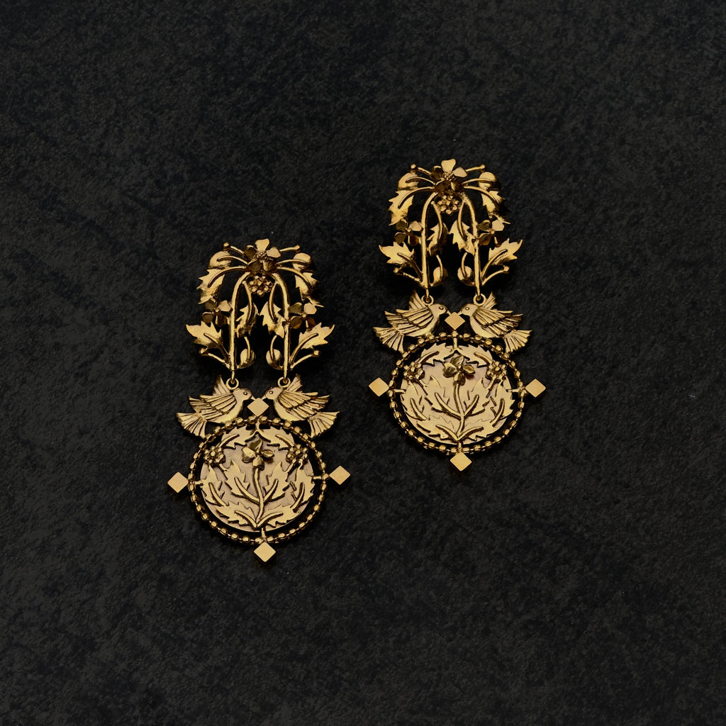 Floral Medallion Earrings